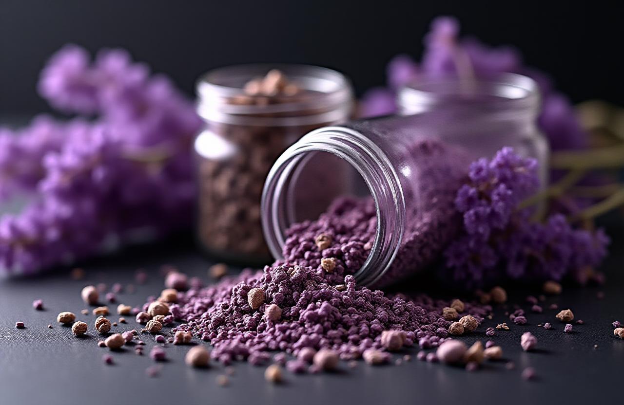 Dried herbal textures and boutique apothecary